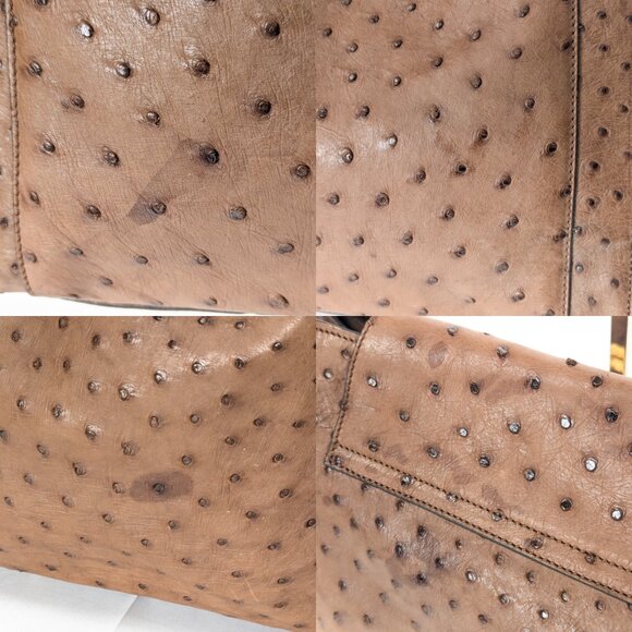 MAURO GOVERNA Ostrich Leather Shoulder Bag - Picture 10 of 14